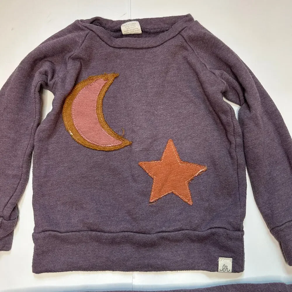 Lulu & Roo Moon and Star Sweatshirt and Joggers Set 18-24M - Picture 2 of 5